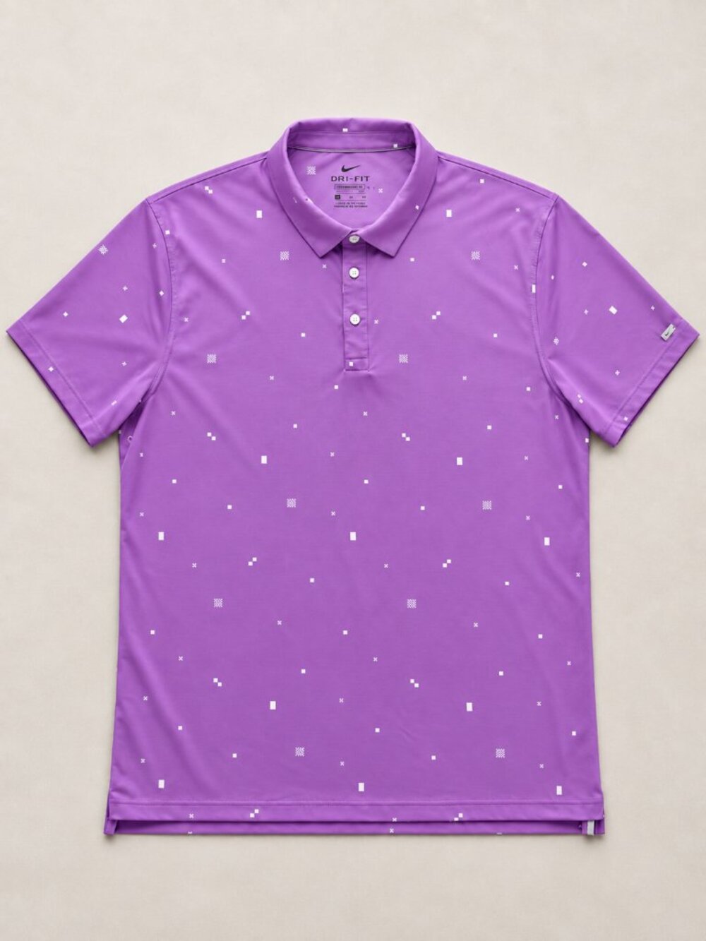 Nike PGA Tour 2021 Dri-FIT Player Printed Men’s Golf Polo Shirt Purple Nebula